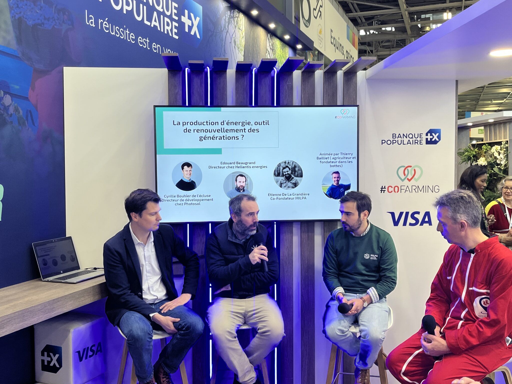 Conférence sur l'énergie, Banque Populaire, Salon professionnel.